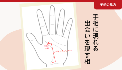 手相に現れる（結婚相手かも？な人との）出会いを現す相