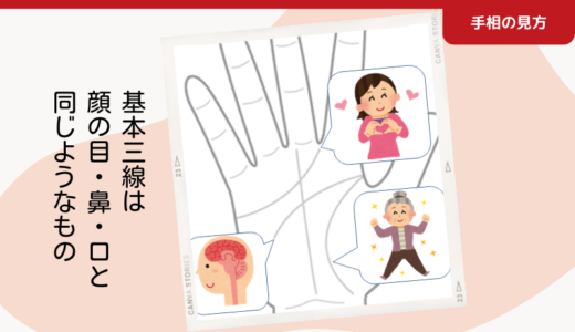 基本三線は、目・鼻・口と同じようなもの