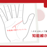 知能線が鎖状｜そそっかしくて飽きっぽい