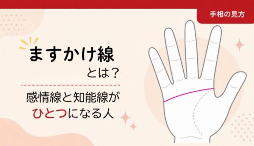 ますかけ線とは？感情線と知能線がひとつになる手