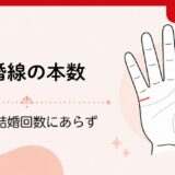 結婚線の本数で見る結婚運｜本数は結婚回数にあらず